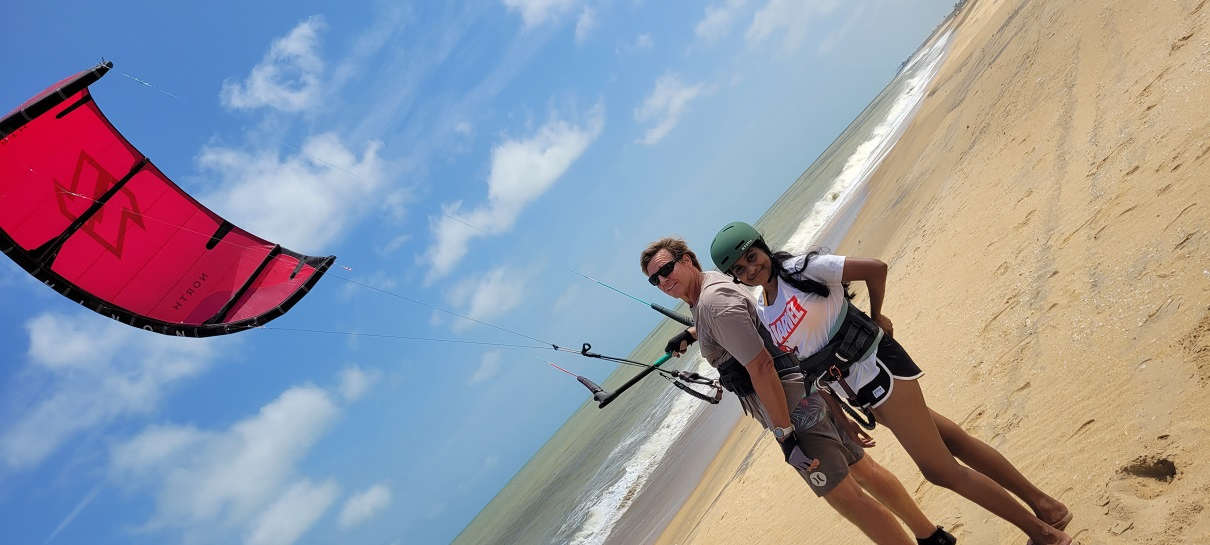 Kite Surfing in Sri Lanka, kalpitiya lagoon, family holiday, adventure, sports